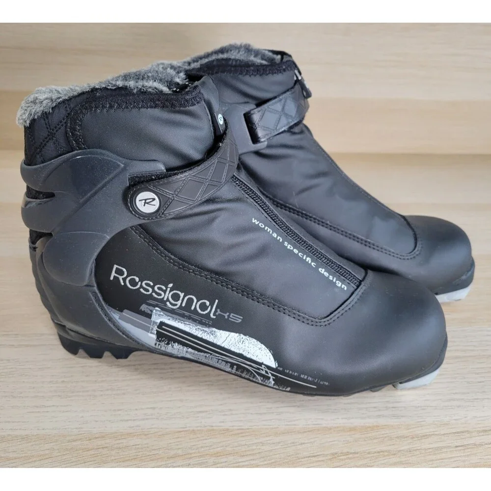 Rossignol X5 FW Cross Country Ski Boots Womens 41 EU /9 US Black Classic Shoes